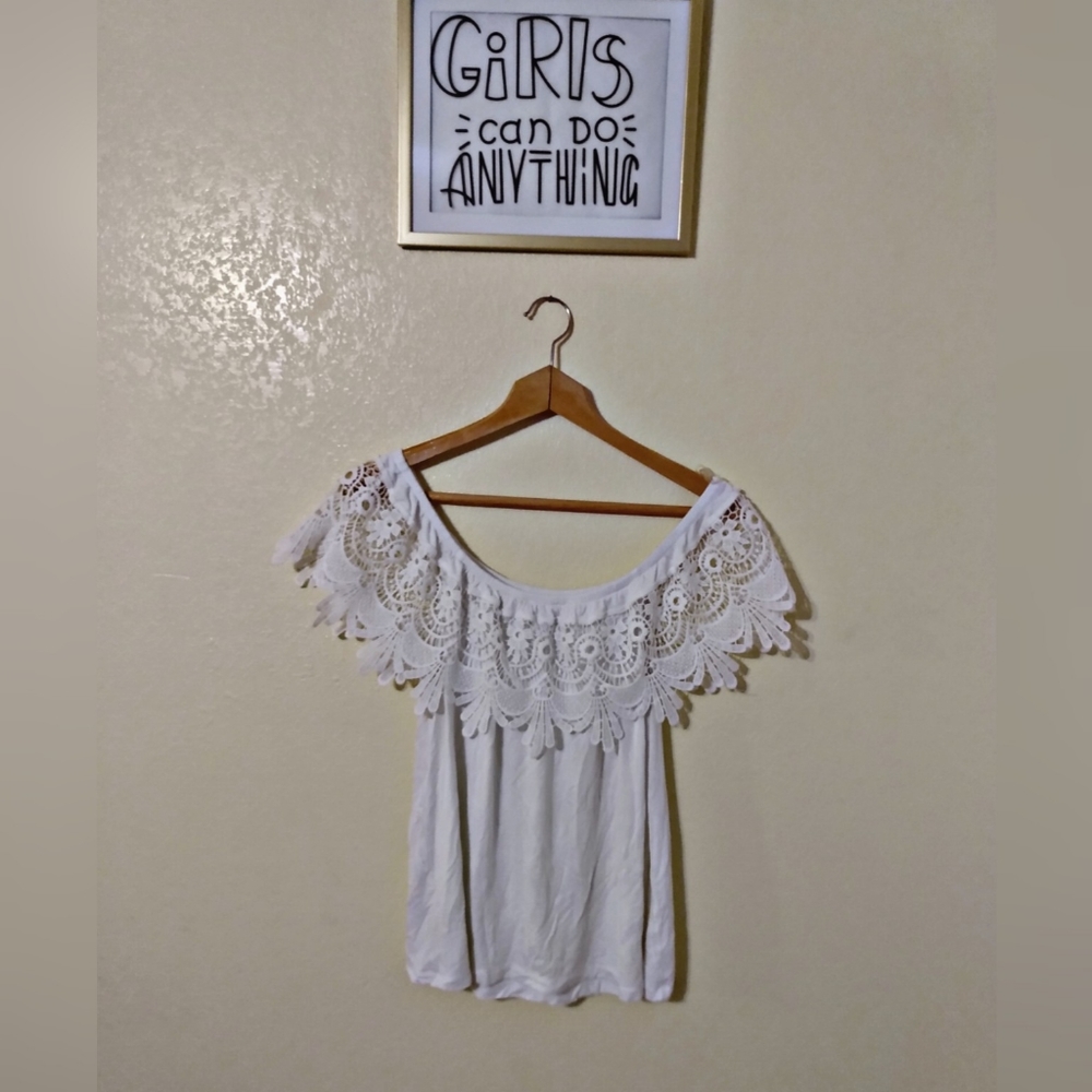 White Off shoulder blouse